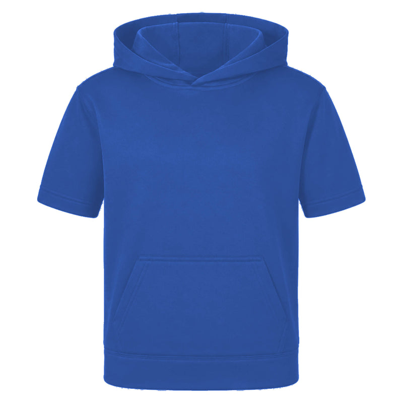 Sport-Tek® Youth Sport-Wick® Fleece Short Sleeve Hooded Pullover