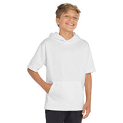 Sport-Tek® Youth Sport-Wick® Fleece Short Sleeve Hooded Pullover