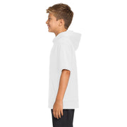 Sport-Tek® Youth Sport-Wick® Fleece Short Sleeve Hooded Pullover