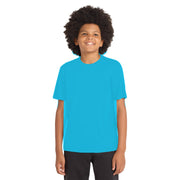 Sport-Tek® Youth PosiCharge® Competitor™ Tee - Atomic Blue - Model Front