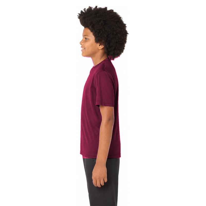Sport-Tek® Youth PosiCharge® Competitor™ Tee - Cardinal - Model Left