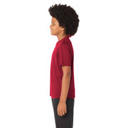 Sport-Tek® Youth PosiCharge® Competitor™ Tee - Deep Red - Model Left