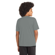 Sport-Tek® Youth PosiCharge® Competitor™ Tee - Grey Concrete - Model Back