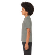 Sport-Tek® Youth PosiCharge® Competitor™ Tee - Grey Concrete Heather - Model Left
