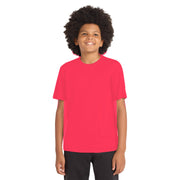 Sport-Tek® Youth PosiCharge® Competitor™ Tee - Hot Coral - Model Front