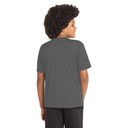 Sport-Tek® Youth PosiCharge® Competitor™ Tee - Iron Grey - Model Back