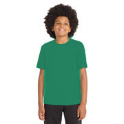 Sport-Tek® Youth PosiCharge® Competitor™ Tee - Kelly Green - Model Front