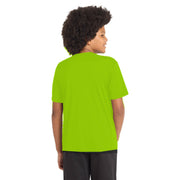 Sport-Tek® Youth PosiCharge® Competitor™ Tee - Lime Shock - Model Back
