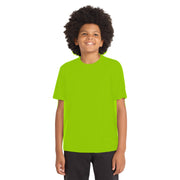 Sport-Tek® Youth PosiCharge® Competitor™ Tee - Lime Shock - Model Front