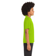 Sport-Tek® Youth PosiCharge® Competitor™ Tee - Lime Shock - Model Right