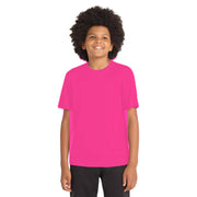 Sport-Tek® Youth PosiCharge® Competitor™ Tee - Neon Pink - Model Front