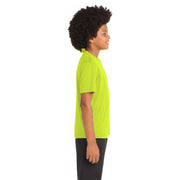 Sport-Tek® Youth PosiCharge® Competitor™ Tee - Neon Yellow - Model Right