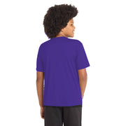 Sport-Tek® Youth PosiCharge® Competitor™ Tee - Purple - Model Back