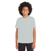 Sport-Tek® Youth PosiCharge® Competitor™ Tee - Silver - Model Front