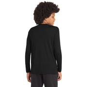 Sport-Tek® Youth Long Sleeve PosiCharge® Competitor™ Tee - Black - Model Back