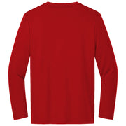 Sport-Tek® Youth Long Sleeve PosiCharge® Competitor™ Tee - Deep Red - Flat Back