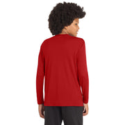 Sport-Tek® Youth Long Sleeve PosiCharge® Competitor™ Tee - Deep Red - Model Back