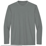 Sport-Tek® Youth Long Sleeve PosiCharge® Competitor™ Tee - Grey Concrete - Flat Front