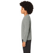 Sport-Tek® Youth Long Sleeve PosiCharge® Competitor™ Tee - Grey Concrete Heather - Model Left
