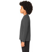 Sport-Tek® Youth Long Sleeve PosiCharge® Competitor™ Tee - Iron Grey - Model Left