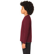 Sport-Tek® Youth Long Sleeve PosiCharge® Competitor™ Tee - Maroon - Model Left