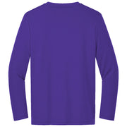 Sport-Tek® Youth Long Sleeve PosiCharge® Competitor™ Tee - Purple - Flat Back