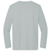Sport-Tek® Youth Long Sleeve PosiCharge® Competitor™ Tee - Silver - Flat Back