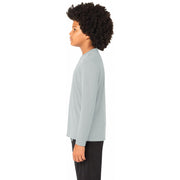 Sport-Tek® Youth Long Sleeve PosiCharge® Competitor™ Tee - Silver - Model Left