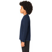 Sport-Tek® Youth Long Sleeve PosiCharge® Competitor™ Tee - True Navy - Model Left