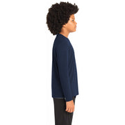 Sport-Tek® Youth Long Sleeve PosiCharge® Competitor™ Tee - True Navy - Model Right