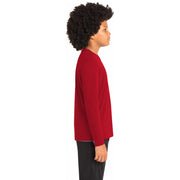 Sport-Tek® Youth Long Sleeve PosiCharge® Competitor™ Tee - True Red - Model Right